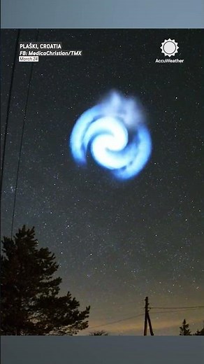 WOW: Mysterious Blue Spiral Drifts Over Europe