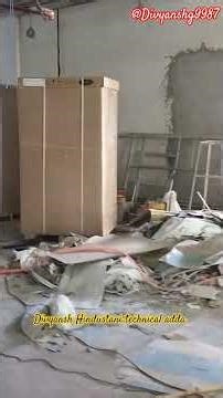 carrier vrf project copper piping and indoor installation #hvac_technician #hardwork 💪💪