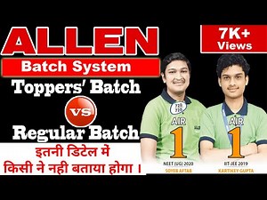 BATCH SYSTEM @ ALLEN Kota #kotacoaching #Allenkota