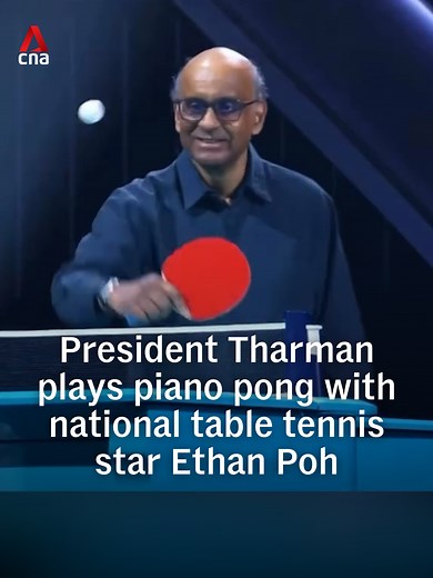 President Tharman Shanmugaratnam's Unique Piano Pong Rally