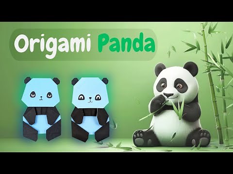 Fold a Cute Panda in Minutes, Easy Origami Tutorial