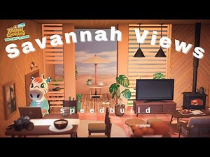 savannah's STUNNING desert oasis (with a balcony!!!) 🌵🏝 - happy home paradise speedbuild (acnh)