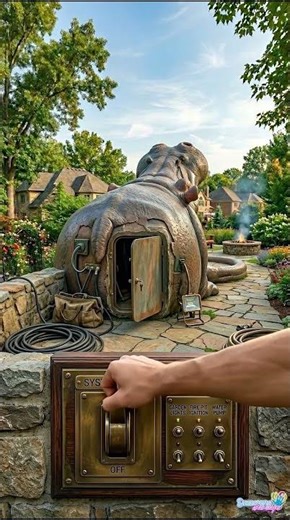 This Giant Inflatable Hippo Pool just made summer 10x better 😎💦Imagine this at your house