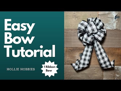 How To Make a Bow/ How To Make a Bow out of Ribbon/How To Make a Bow for Beginners/Easy Bow Tutorial