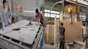 Incredible Mass Production of Slab Stones with Powerful Machines