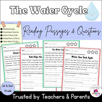 Water Cycle Reading Passages | Science Reading Comprehension 1st–2nd Grade