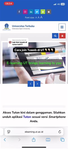 Cara Bergabung dengan TUWEB di Universitas Terbuka