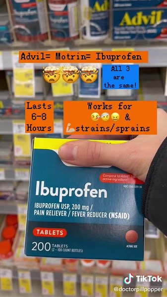 💊Tylenol vs Advil 💊according to a Pharmacist 🤓#drugstore #pharmacistknows #educational #practicalknowledge #mindblown🤯 #otcmeds