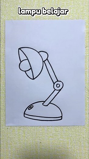 step by step gambar lampu belajar #caramenggambar #drawingtutorial #drawing