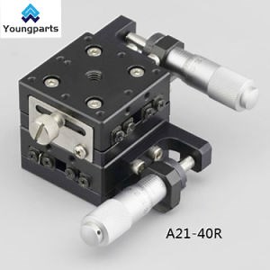 [Hot Item] Lz30/40/60/90/125 Precision Manual Stage Linear Manual Z Axis Stage Fine-Tuning Platform Small Sliding Table