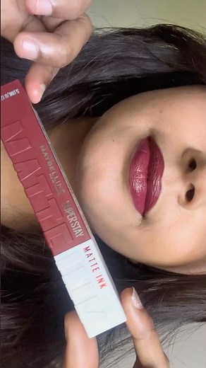 Maybelline Super Stay Matte Ink — Shade: Voyager👄 #maybellinelipstick #maybellinereview #swatch