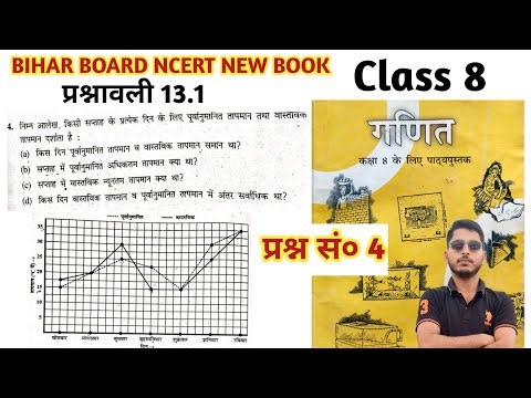 नया किताब बिहार बोर्ड वर्ग 8 वीं प्रश्नावली 13.1 का 4 |NEW NCERT CLASS 8 MATH EXERCISE 13.1 | आलेख
