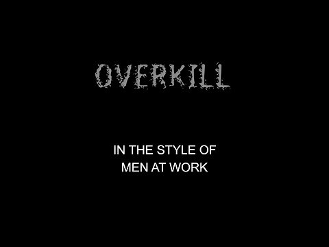 Men At Work - Overkill - Karaoke - With Backing Vocals
