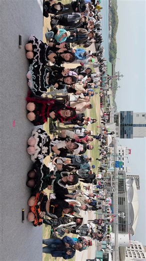 第83回尾道みなと祭り✨ オープニング✨ 会場にいる皆さんとTikTok撮影しました！ 尾道みなと祭り最高‼️ #福山あいどるくらぶ #福山アイドル #尾道みなと祭り #尾道