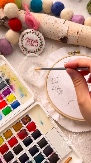 A lot of you asked for a winter sampler, so here it is!!!!! Comment “HOLIDAY” and I’ll send you the link to preorder this kit! If you’re subscribed to the stay at home stitchers club, this is the December pattern you’ll be getting next month 🥰 | Stay At Home Artist