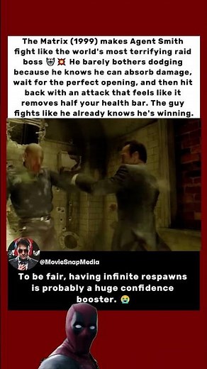 The Matrix (1999) Agent Smith Fights Like a Raid Boss 🤖💥😂