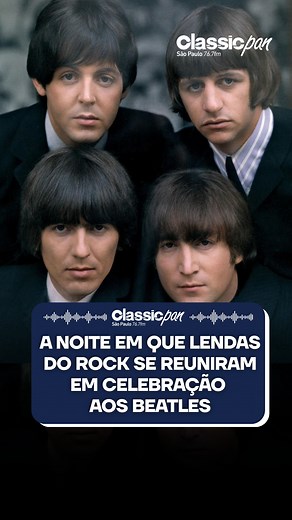 Em 1988, Os Beatles entraram para o Hall da Fama do Rock & Roll e a cerimônia de entrega do prêmio foi um verdadeiro desfile de lendas do rock. No museu lotado, em Cleveland, nomes como Mick Jagger, Bruce Springsteen, Bob Dylan, Tina Turner, Billy Joel, entre outros, interpretaram clássicos do grupo britânico como 'I Saw Her Standing There'. 🎥Reprodução: Rock and Roll Hall of Fame/YouTube 🎶 Sintonize na Classic Pan 76.7 📌 Siga o nosso perfil @ClassicPan76.7 #ClassicPan | Classic Pan 76.7 FM