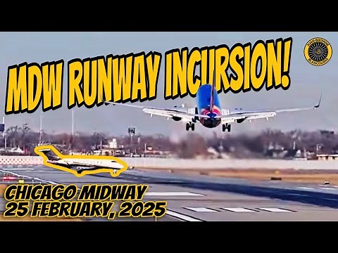 Chicago Midway Runway Incursion! 2/25/25
