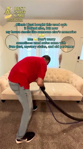 Used Sofa Deep Cleaning – From Old & Dusty to Fresh & Clean ✨ 📍 Dallas – Fort Worth