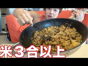 [3 cups of rice] I made a super-large portion of bibimbap and it was so delicious I couldn't stop...