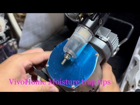 VivoHome Air Brush Compressor Moisture Trap Tips and Tricks #aircompressor #airbrush #modeling