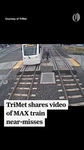 329K views · 2.3K reactions | TriMet released a video of close calls with MAX trains to remind people to pay attention and be safe. Read more at https://www.oregonlive.com/portland/2025/09/trimet-video-of-max-train-near-misses-goes-viral-with-safety-warning.html?utm_source=facebook&utm_medium=social&utm_campaign=dhfacebook&utm_content=app.dashsocial.com%2Ftheoregonian%2Flibrary%2Fmedia%2F588204939 | The Oregonian | Facebook