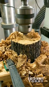 132K views · 762 reactions | What do you think of how this turned out? Making a pencil holder from a log using the Timberline 660-230 2-1/8" diameter carbide tipped forstner bit and the Amana Tool 49504 1/4" round over bit, all available on our website. | Toolstoday Router Bits and Saw Blades | Facebook
