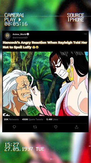 Hancock’s Cute Anger When Rayleigh Told Her NOT to Spoil Luffy 😆