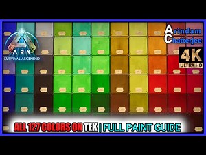 ALL 127 Dye Colors on TEK Structures | Full Paint Reference Guide | ARK Survival Ascended - S3E13