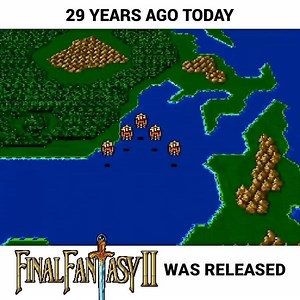 29 years ago today, Final Fantasy IV was released for the Super Nintendo in North America as Final Fantasy II! 🎂🎉 Final Fantasy IV took the series to a whole new level! In addition to being the first 16-bit Final Fantasy, the storytelling made the game feel like a movie. The many cut-scenes and plot twists pulled players in with acts of heroism, betrayal, sacrifice, revenge, and more. Final Fantasy IV introduced Square’s Active Time Battle (ATB) system, which differed from the turn-based desig