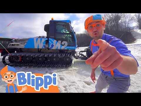 Blippi Visits a Ski Resort! | Vehicles for Kids | Fun and Educational Videos for Kids