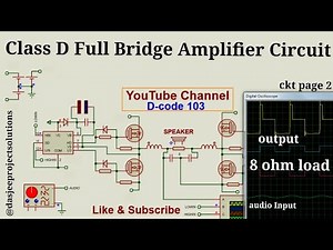Class D Full Bridge Amplifier Circuit and result