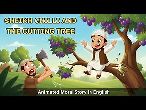 Sheikh Chilli And The Cutting Tree | Funny Story In English | Animated Moral Story #cartoon