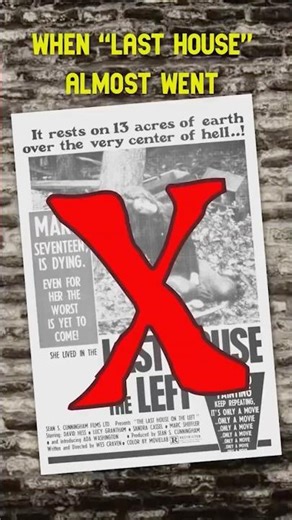 When "Last House" almost went "X" #grindhouse #horror