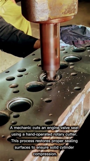 Manual Valve Seat Cutting for Engine Cylinder Heads
