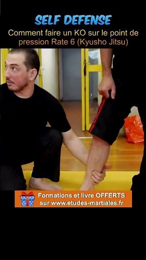 Comment faire un KO sur le point de pression Rate 6 (Kyusho jitsu - Self défense) #Shorts