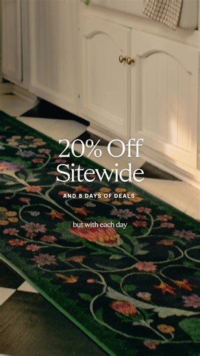 1K views | Our Anniversary Sale is here and rugs are going fast! Get 20% off sitewide to celebrate 8 years of Ruggable. | Ruggable | Facebook