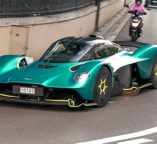 Fernando Alonso driving his Aston Martin Valkyrie in Monaco ! | ExoticCarspotters
