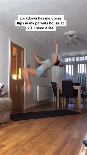 Adult Gymnastics Challenge: Flips in the Living Room
