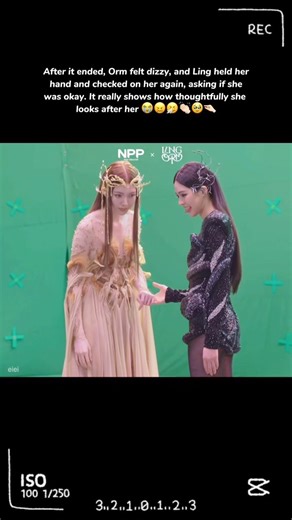 After it ended, Orm felt dizzy, and Ling held her hand and checked on her 😭😖🫠#lingorm