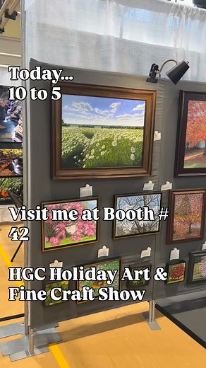 2025 HGC Holiday Art & Fine Craft Show Booth #42 Nov 8th and 9th, 10am to 5pm Come out and join us, find unique, one-of-a-kind gifts for your friends, loved ones and yourself, this holiday season. The show is located at the Haverford CREC (Community Recreation and Environmental Center) located at 9000 Parkview Drive, Havertown, PA #oilpaintings #artshow #Haverfordpa #originalpaintings #fineart #Fineartshows #holidayfineartshow | Shanthi Manickam Art | Facebook