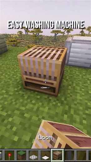 Easy Washing Machine Build in Minecraft 🧺 #shorts