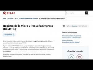 Como inscribirse en el REMYPE - Registro de la Micro y Pequeña Empresa - Casilla Electrónica