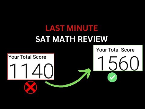 LAST MINUTE SAT Math Review (30 Questions in 30 minutes)