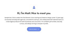 Welcome text - HTML Template by Nicepage