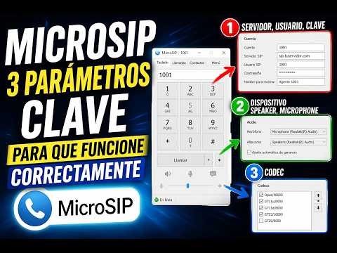 Cómo Configurar MicroSIP Correctamente: 3 Parámetros Esenciales (2026)