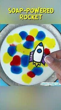 Launch a Paper Rocket on Soap Fuel - No Engine Needed! Kitchen Science Magic #milkexperiment #rocket
