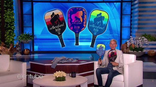 I'm obsessed with pickleball, so I made new Ellen Shop Pickleball Paddles, and you can buy them RIGHT from Instagram! Go check it out. It's super cool. | Ellen DeGeneres