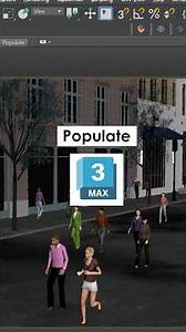 👉🏻 POPULATE es una herramienta dentro de 3ds Max para crear Multitudes de una forma fácil #3dsMax