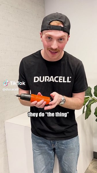 Duracell Batteries with Power Boost Ingredients for Dad's Electric Screwdriver